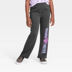 Marvel Black Sweatpants with Graphic Design